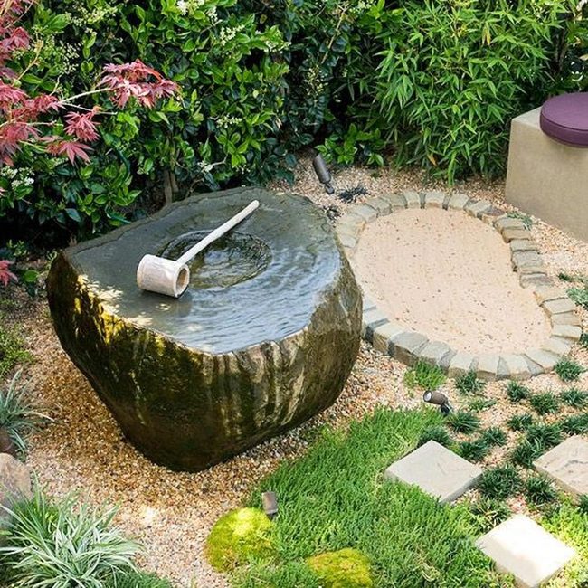 Green Stone Japanese Garden Corner