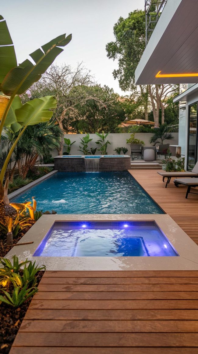 Stone Deck Resort Backyard