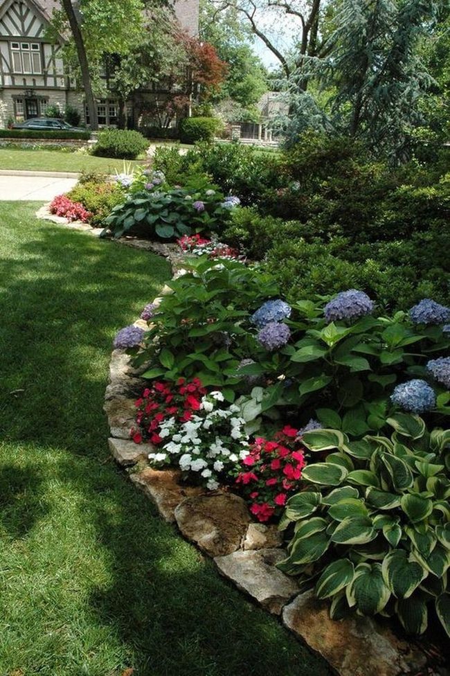 Curved Stone Path Through Blooming Heights