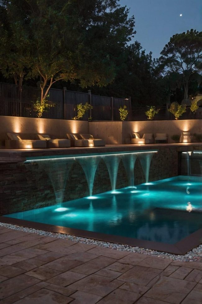 Underwater Led Color-Changing Pools
