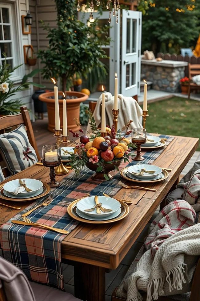 Reclaimed Timber with Autumn Harvest
