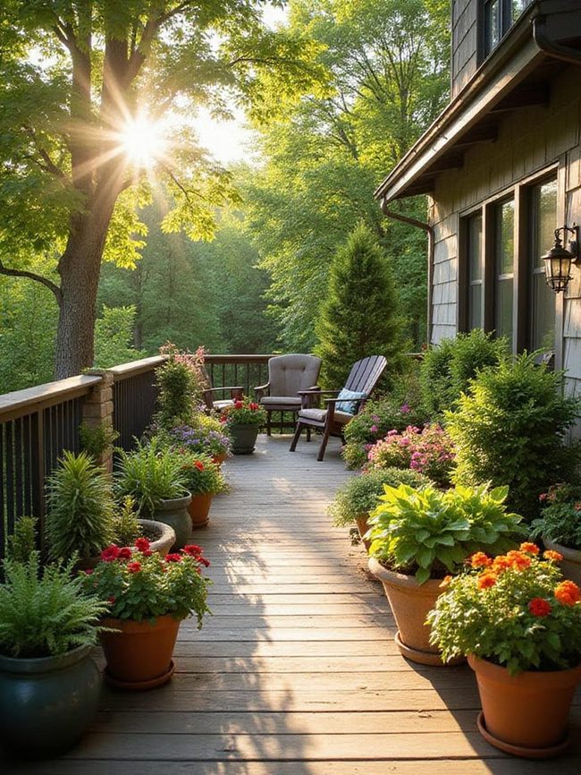 Green And Edible Deck Yard