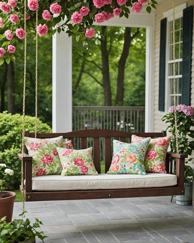 Blooming Swing Floral Garden