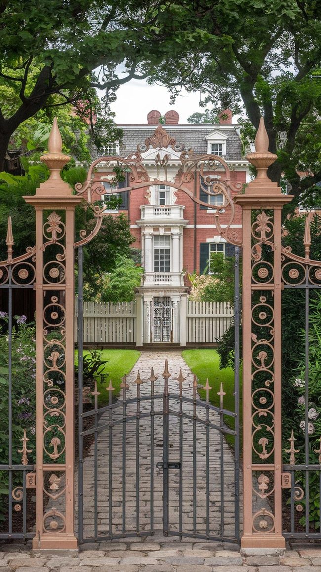 Ornate Iron Scrollwork Elegance