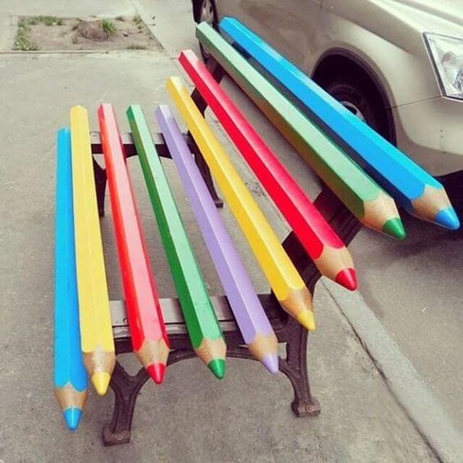 Giant Pencil Branch Bench