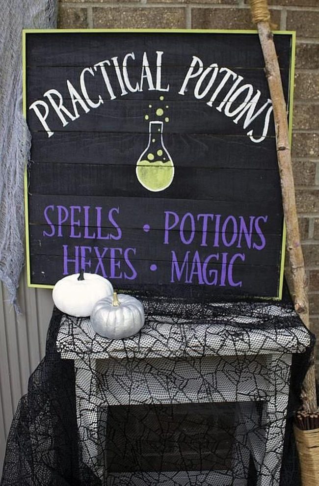 Blackboard Potion Shop Sign
