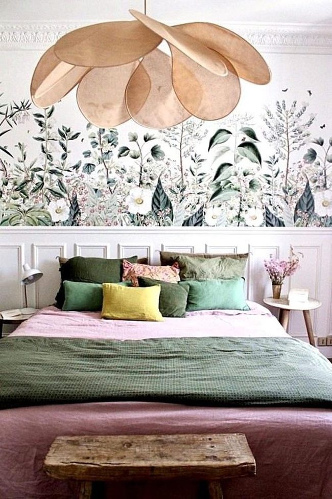 Green Botanical Wall Statement