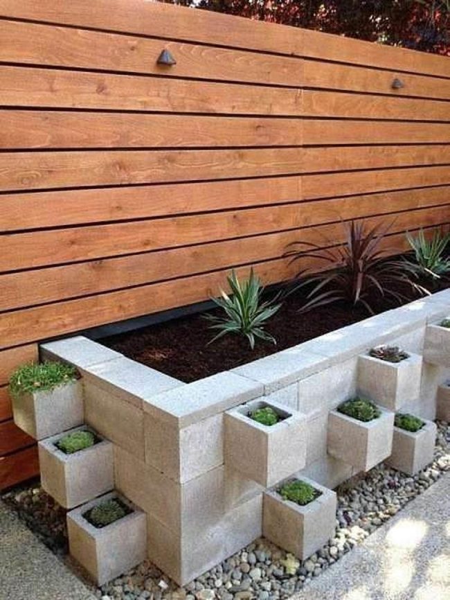 Cinder Block Garden Beds Modern