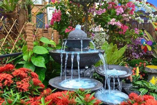 Blooming Pond Garden Centerpiece