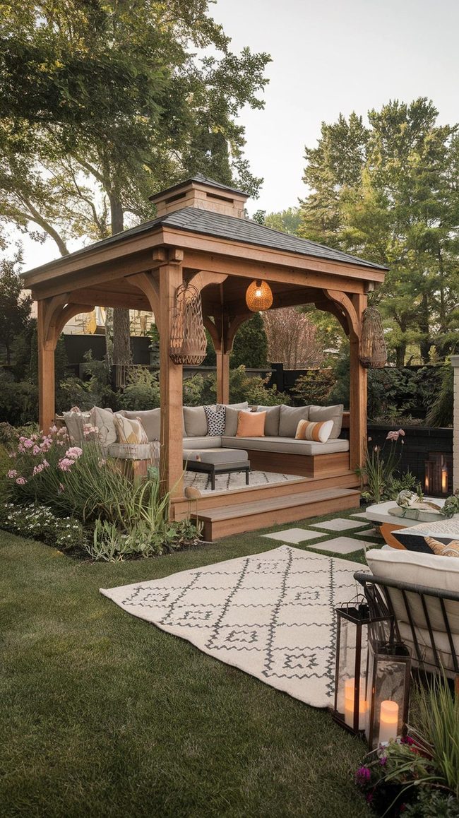 Backyard Gazebo Living Space