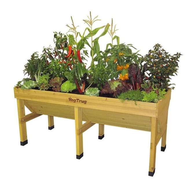Elevated Wood Garden Bed