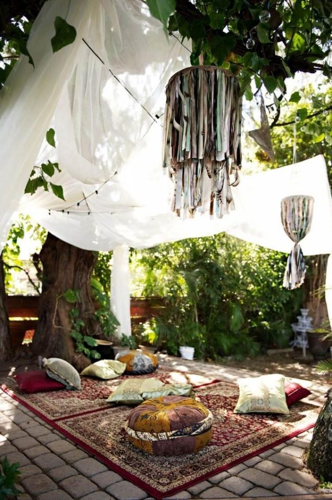 Flowing Boho Curtains, Soft Movement