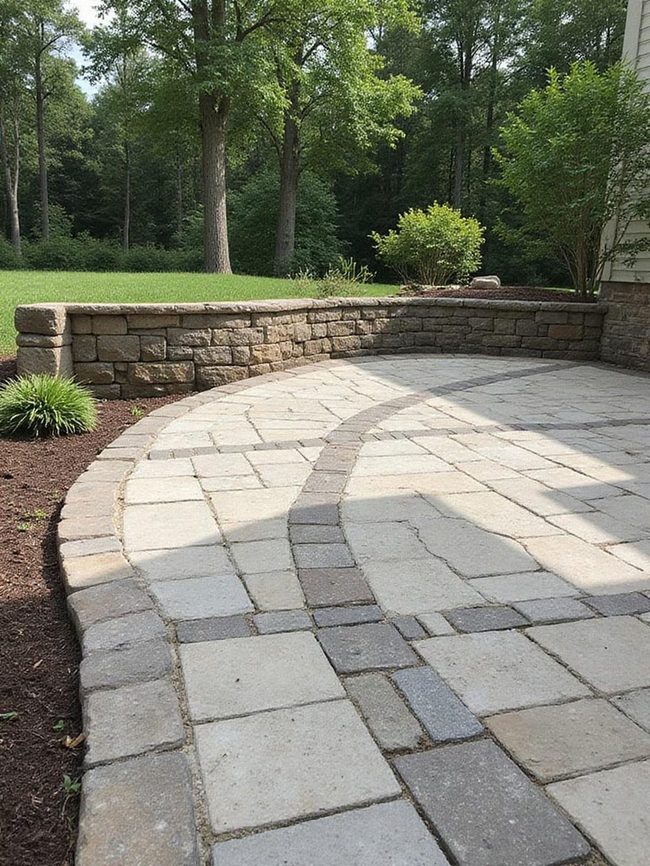 Patio Drainage Through Living Rain Yards