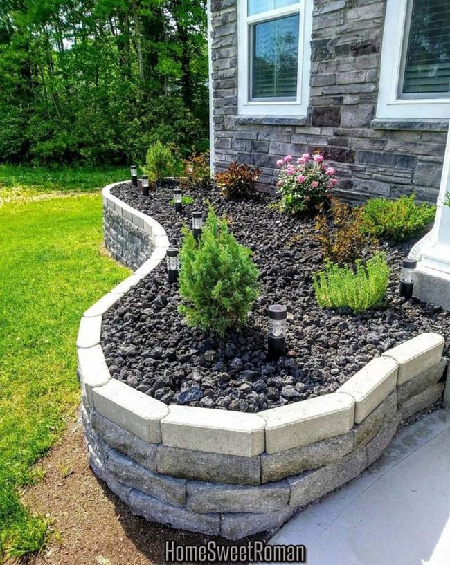 Curved Beds Elevate Blooms High