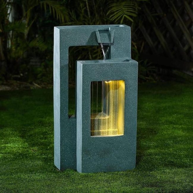 Luminous Waterfall Garden Centerpiece