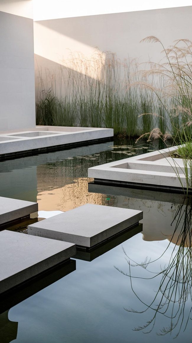 Infinite Water Blends Landscape