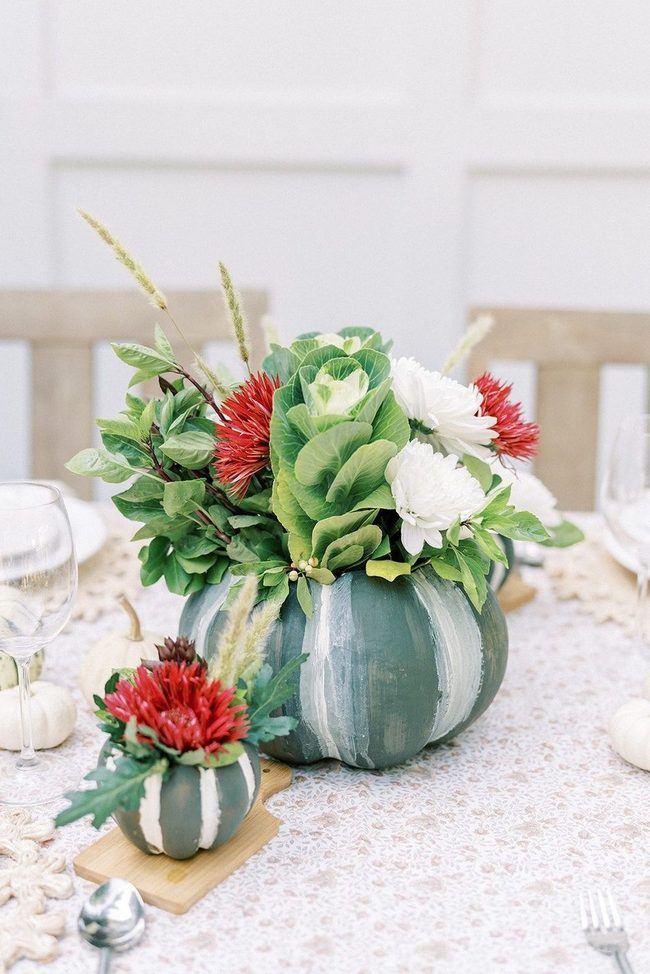 Painted Gourds Become Planters