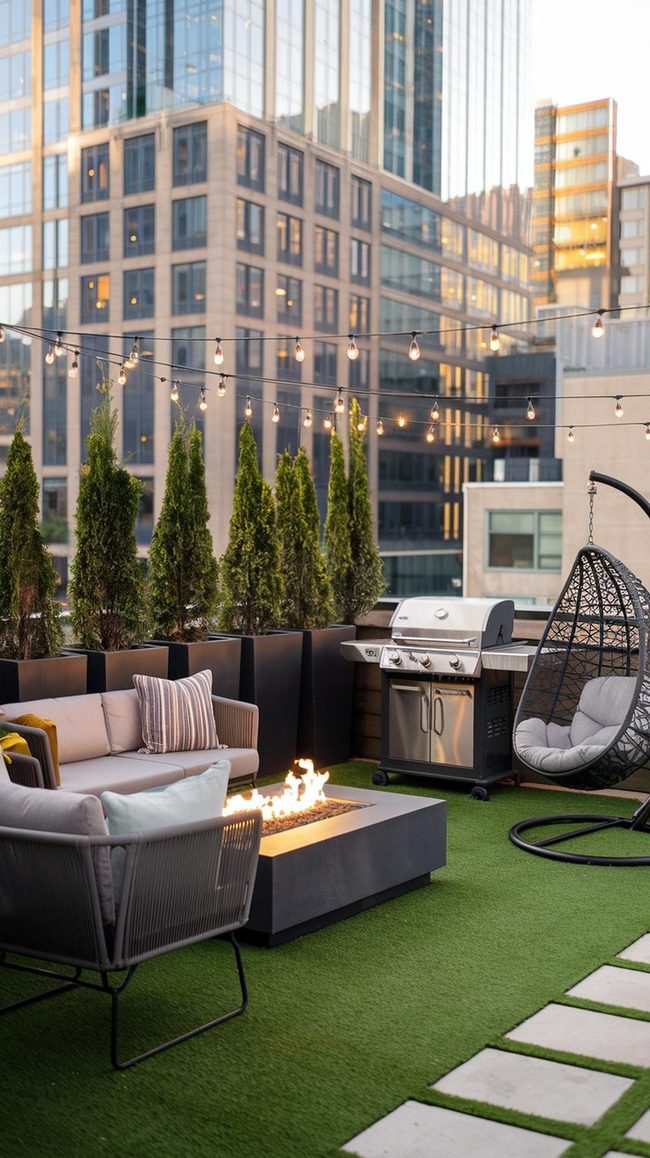 Green Rooftop Retreat With Storage