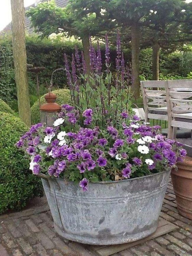 Weathered Metal, Cascading Blooms