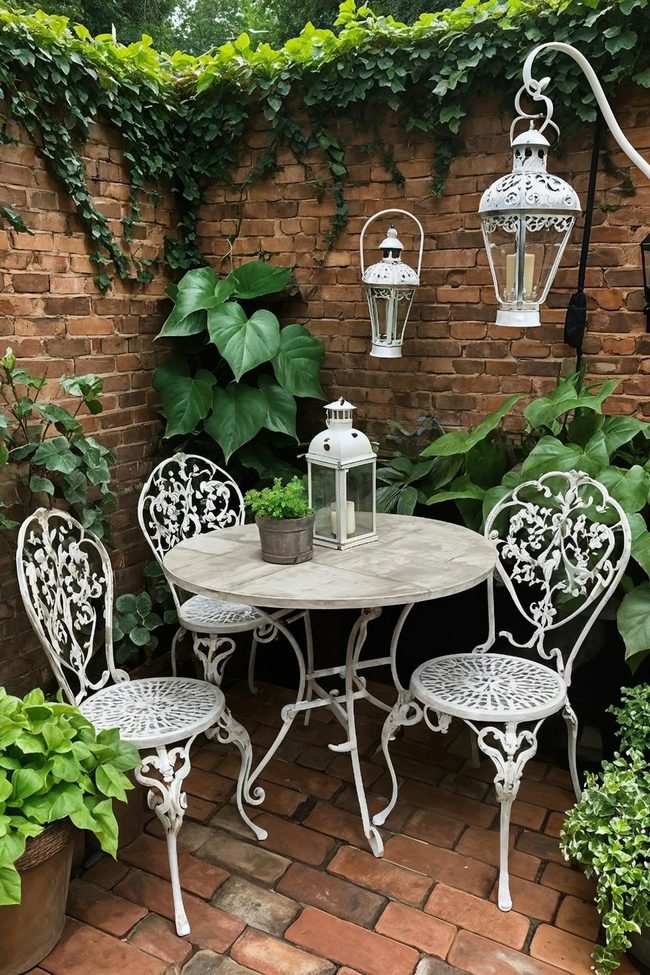 Vintage Furniture Meets Modern Landscape