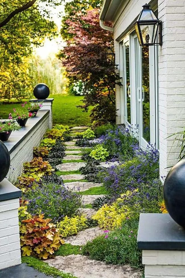 Purple Flowers Lead To Luminous Home