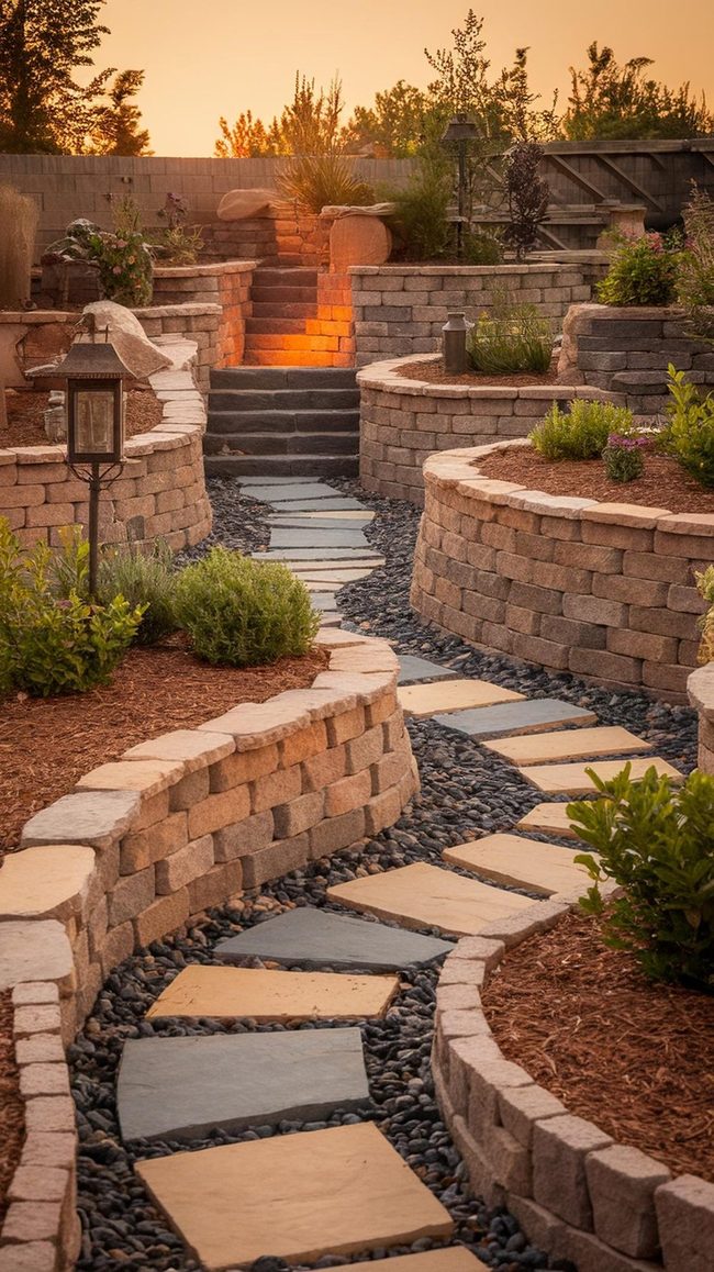 Stacked Stone Pathways On Budget