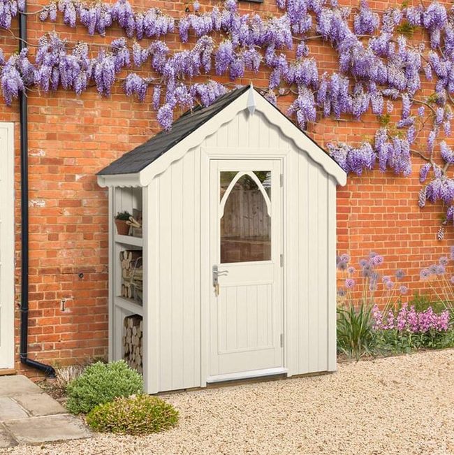Arched Window Garden Shed Storage