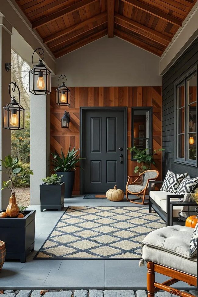 Geometric Porch Sharp Lines