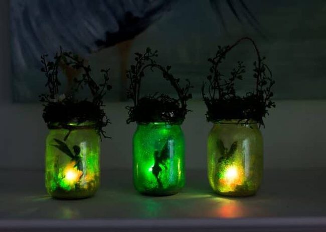 Glowing Glass Jar Lanterns