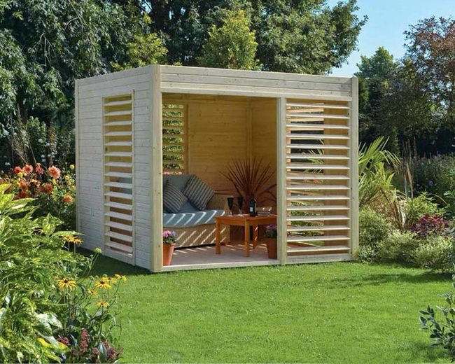 Adjustable Louver Outdoor Pavilion