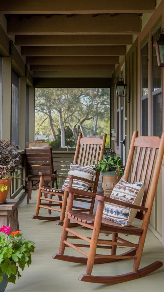Reclaimed Organic Timber Screened Porch Fireplace