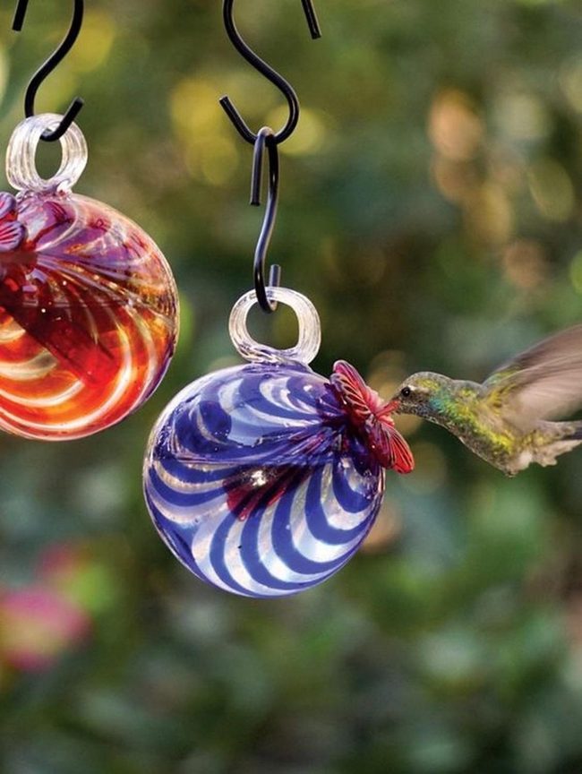 Striped Glass Feeders, Instant Wildlife
