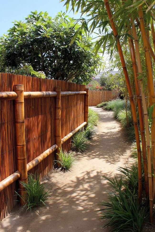 Natural Bamboo Privacy Screens