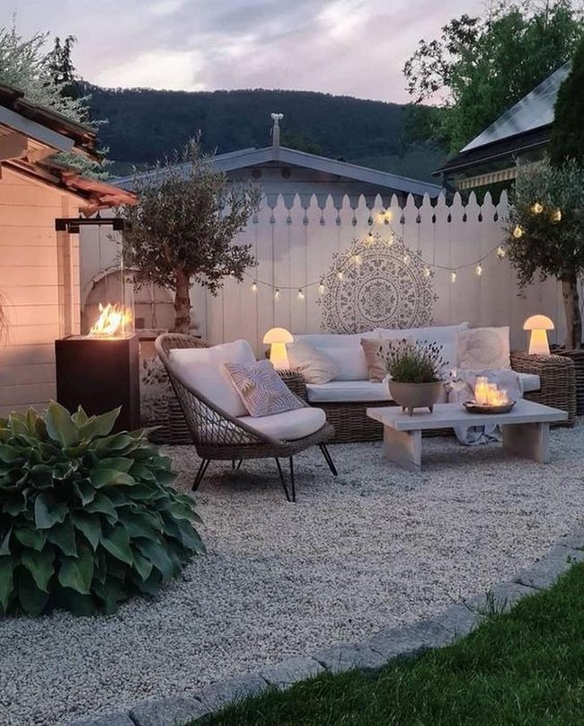 Pebbles And String Lights Retreat