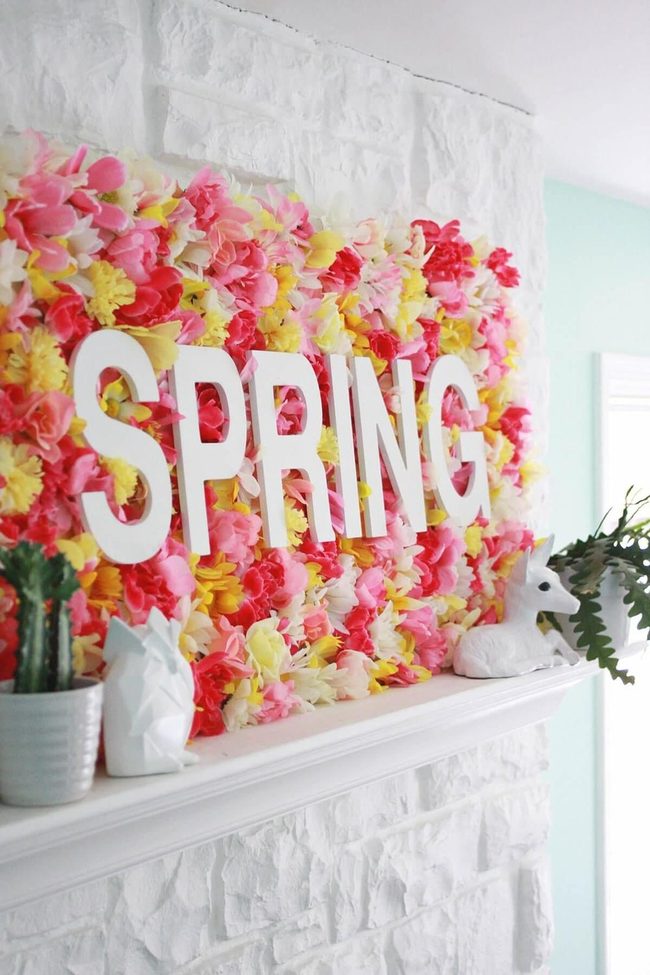 Bright Blooms Mantle Statement