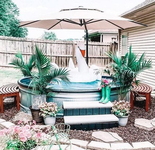 White Swan Pool Float Summer