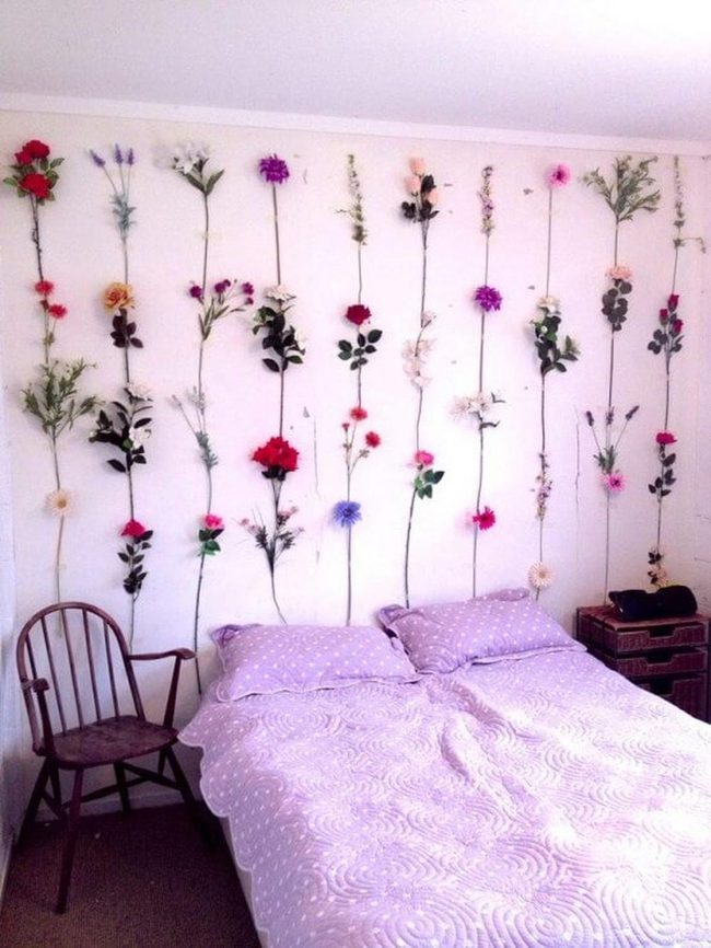 Colorful Flower Wall Statement