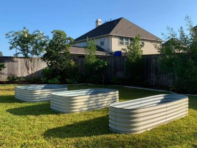 Industrial Metal Raised Beds
