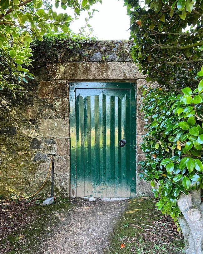 Deep Green Wooden Garden Gate