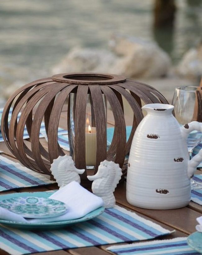 Plywood Lanterns Glow Softly