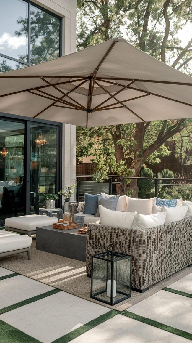 Cantilever Umbrellas for Unobstructed Patios