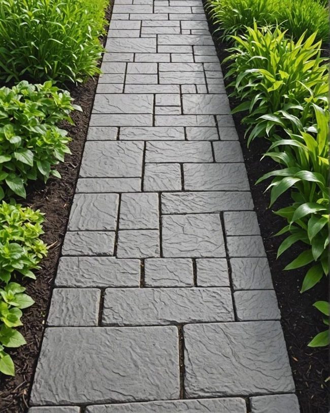Stamped Concrete Pathways