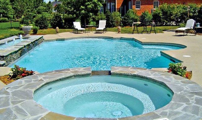 Blue And White Outdoor Retreat