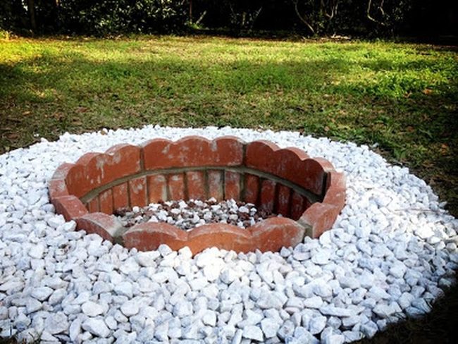 Red Brick Circle Fire Gathering