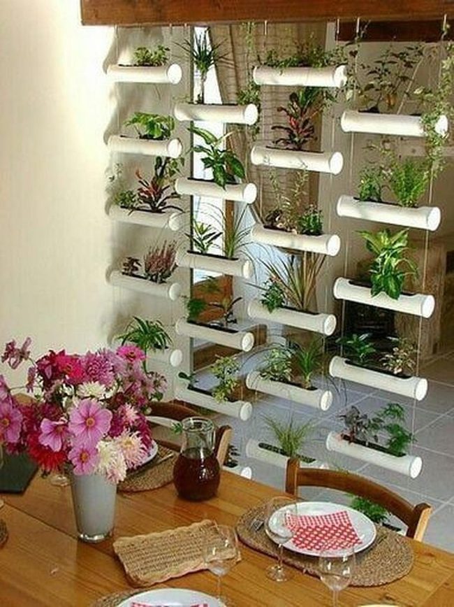 White Pvc Vertical Garden Wall