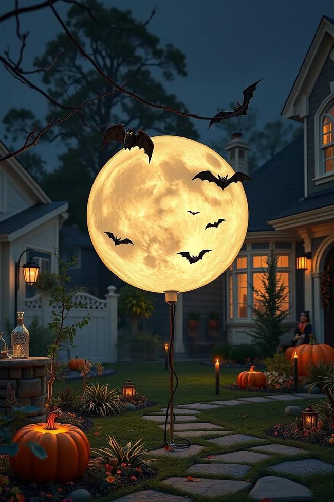 Monochrome Moon Inflatable Statement