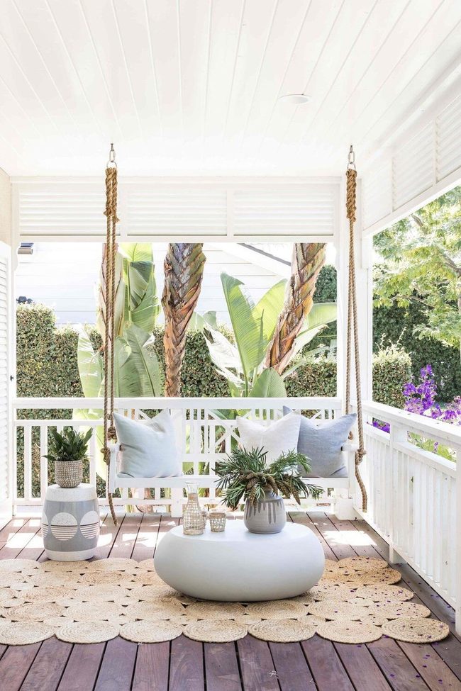Porch Swing Outdoor Gathering