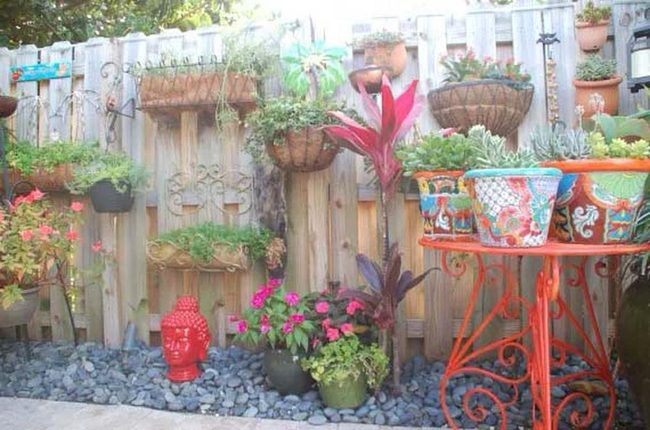 Colorful Mismatched Planters Garden Gallery
