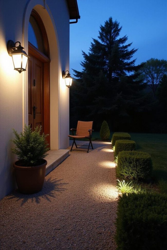 Illuminated Pathways Welcome Guests Safely
