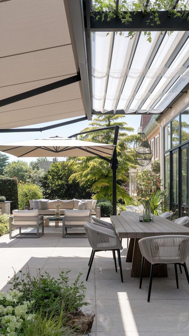 Fabric Shade Structures Yard Living